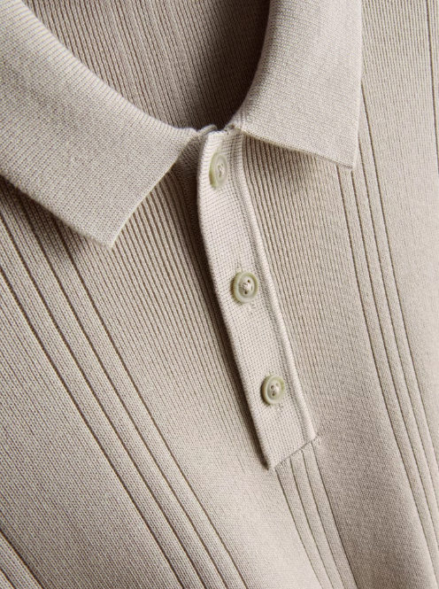 The Edit Knitted Polo Shirt