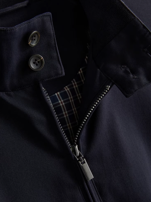 Zip-Up Harrington Jacket
