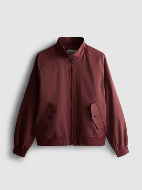 Zip-Up Harrington Jacket