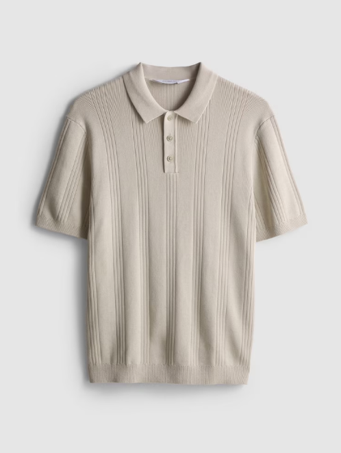 The Edit Knitted Polo Shirt